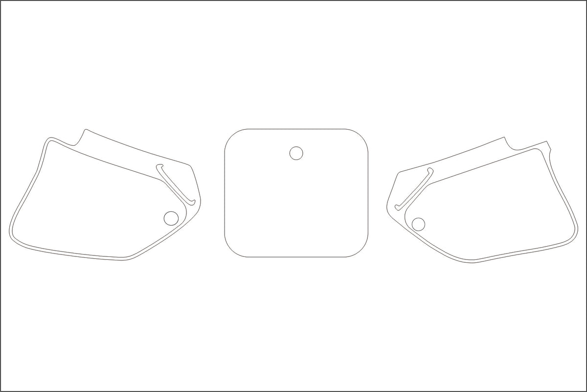 Startnummernaufkleber CR 250 1992 - 1994