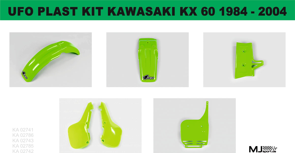 UFO Plastik Kit Kawasaki KX 60 1984 - 2004