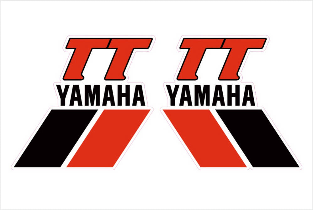 Tankaufkleber Replika Yamaha TT 600 1983 - 1985  (1 Paar) perforiert